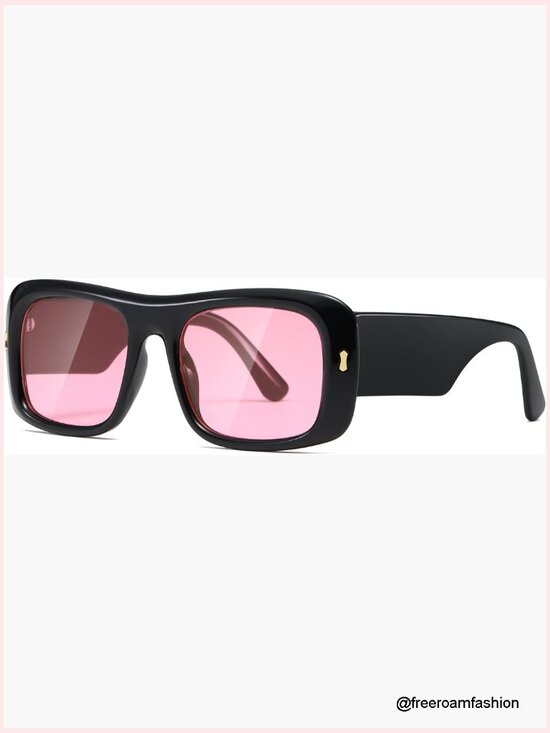 Trendy Retro Oversize Square Frame Sunglasses UV400 Protection main image 7